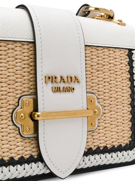 White Prada Cahier shoulder bag 